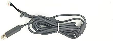 USB Cable 4 Pin Gamepad Cable Replacement Wire Breakaway Adapter for Xbox 360 Wired Cable (Gray)