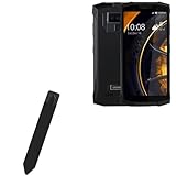 BoxWave Stylus Pouch Compatible with Doogee S80 - Stylus PortaPouch, Stylus Holder Carrier Portable Self-Adhesive - Jet Black