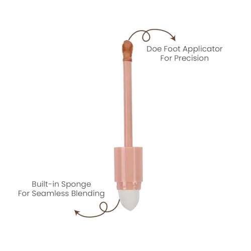 Image of Milagro Beauty Premium Wizard Concealer (6 ml) | Full Coverage, Matte & Poreless, Easily Blendable | Longlasting Creaseless Formula Covers Dark Spots | Highlighting & Contouring | All Skin Type (Rose Beige)