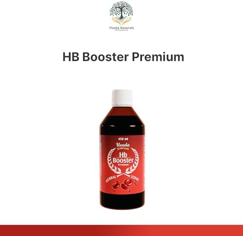 Hb Booster | 450ml | Iron tonic & Enhances haemoglobin level | Herbal Tonic | Ayurvedic Syrup | Naturals & Safe | Zero side effects
