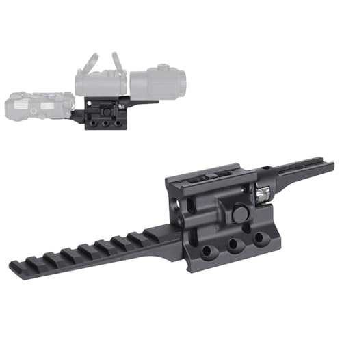 SKOVEX RML 20225B Magnifier Hybrid Mount Combo – 2.25' (57mm) Optical Center Height – Modular Red Dot, Magnifier & Laser Mount – Compatible with Aimt2 & G33/G43 Magnifiers – 20mm Picatinny Rail