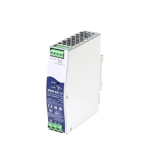 Alimentation WDR-60 DC tension stable 12V 60W rail DIN anti-surchauffe