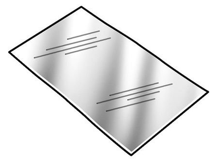 Shim Stock, Sheet, PVC, 0.0075In, Matte, PK10