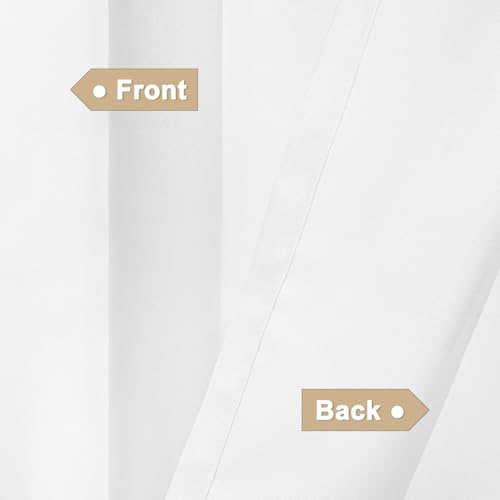 Rideaux dextérieur imperméables haut de gamme blanc à œillets
