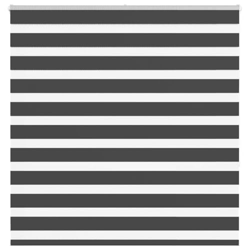 Store zébré occultant 140x150 sans perçage en polyester noir