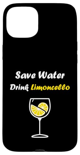 Alcohol Funny lemon Limoncello save water drink Limoncello �X�}�z�P�[�X iPhone 15 Plus �p