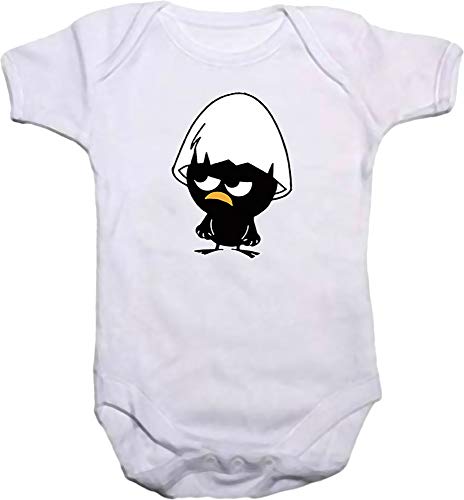 Camisetas EGB Body Bebé Calimero ochenteras 80´s Retro (3 Meses, Blanco)