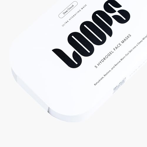 Image of LOOPS Dew Cloud - Ultra Hydrating Hydrogel Korean Face Mask, 5pc