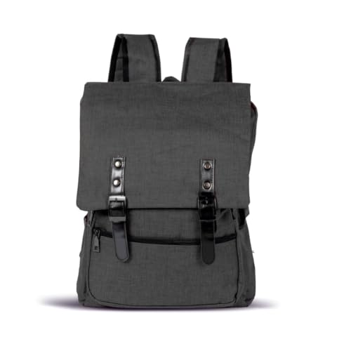 Aliwoman® - Mochila escolar de viaje - Elegante mochila con puerto USB - Mochila multibolsillos - Mochila para mujer - Mochila para hombre - Mochila de viaje - Mod.AliZip, Negro
