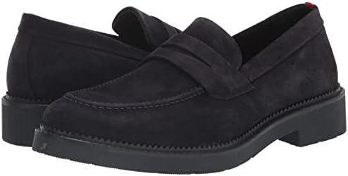 HUGO Mens Tonal Slip On Penny Loafer, Stark Navy, 7 US | Image 6