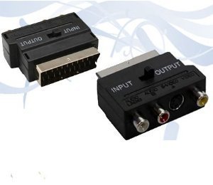 GOOBAY GOOBAY 50122 SCART DO COMPOSITE AUDIO VIDEO ADAPTER, IN/OUT - WTYCZKA SCART (21-PIN) 3 X