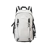 PORRASSO 30L Wanderrucksack Rucksack mit Hydratationsfach Wasserdicht Outdoor Tagesrucksack mit Atmungsaktivem Rückensystem für Camping Reisen und den täglichen Gebrauch Hellgrau