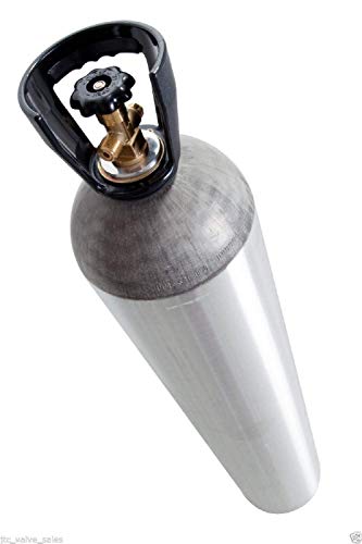 20 lb CO2 Tank New Aluminum CGA320 with SIPHON TUBE by Beverage Elements