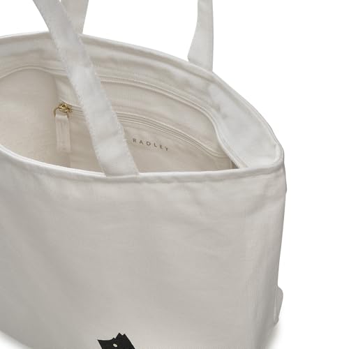 RADLEY London Dna Women's Fabric Small Ziptop Crook, Chalk3