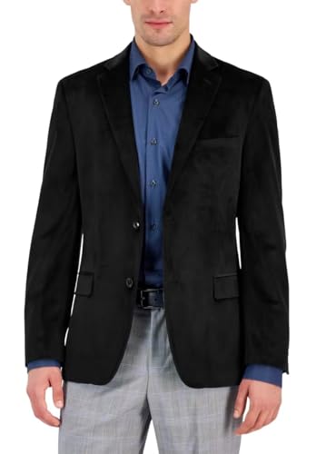 Men's Classic Slim Velvet Sports Jacket Single-Breasted Two-Button Solid Color Simple Business Jacket