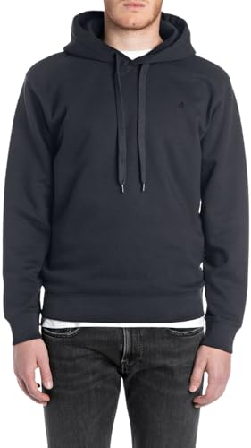 Replay Herren Hoodie Sportlich, Night Blue 067 (Blau), XS – Ansicht 1