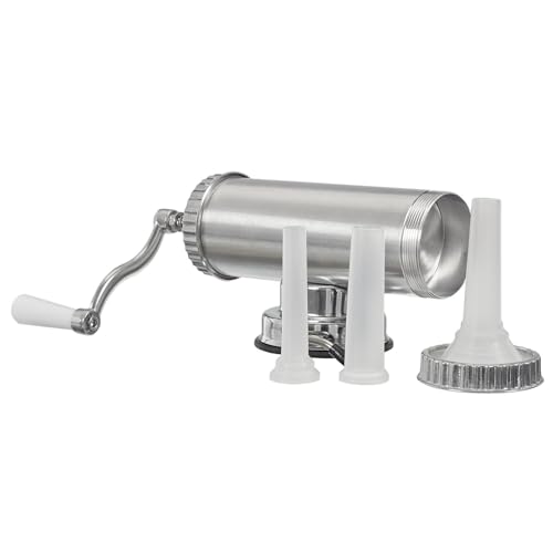 Professionelle Wurstmaschine aus Edelstahl mit 3 Aufsätzen – Manueller...