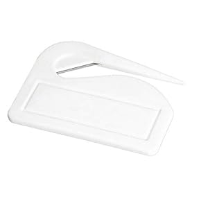 Livepac-Office Weißer Kunststoff-Brieföffner mit Metallklinge