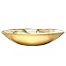 Red Pomegranate Thassos Oval Serving Bowl, One Size, White/Gold