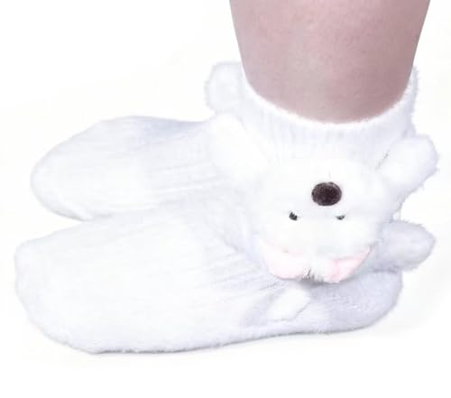 Image of Sloth Socks for Women, Cute 3D Fuzzy Socks, Christmas Stocking Stuffers