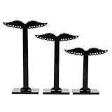 Gergxi 3 Pcs/Set Acrylic Earrings Display Stand Earring Pendant Necklace Jewelry Hanging Shelf...
