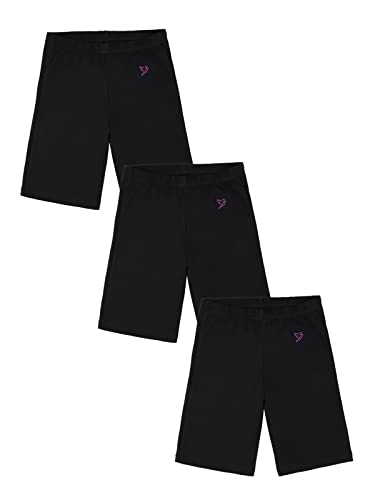 Image of TWIN BIRDS Cotton Stretchable Solid Coloured Skinny Fit Knee Length Yoga /Cycling /Sports Shorts for Girls
