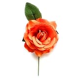 Mittelgroße flämische Blumen Typische Blume Flamenco Tanz Blume, April Messen und Romerien Flamingo-Blumen für das Kleid von Flamingo, Orange Flamingo Blume Ø13cm