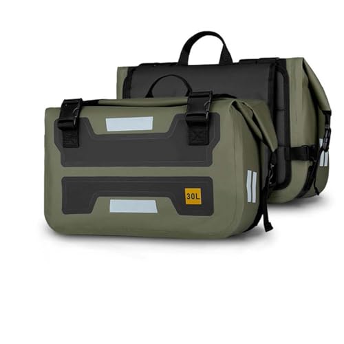 Bolsa de sillín de alta capacidad impermeable para equipaje seguro en moto