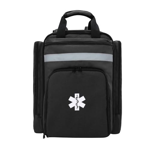 Bolsa médica táctica con reflectante mochila profesional primeros auxilios gran capacidad