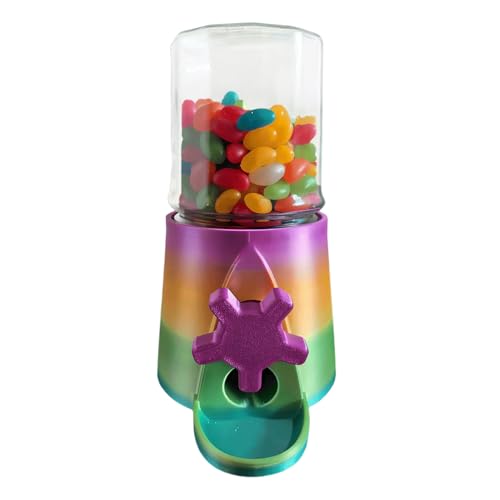 Dispensador de caramelos, pequeño dispensador de dulces impreso en 3D, herramienta de dispensación de alimentos de colores vibrantes, práctica para comedor, dormitorio, dormitorio, aperitivos, fondant