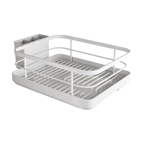 Krmoau Lavavajillas Con Escurridor,Estante Compacto Para Utensilios De Cocina En La Encimera Para El Hogar Familiar