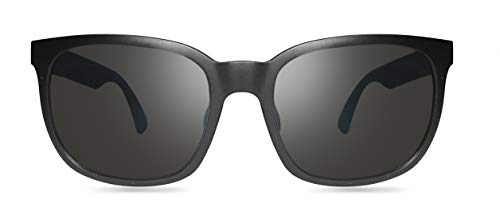 Revo Polarized Sunglasses Slater Modified Rectangle Frame 55 mm, Matte Black Frame, Graphite