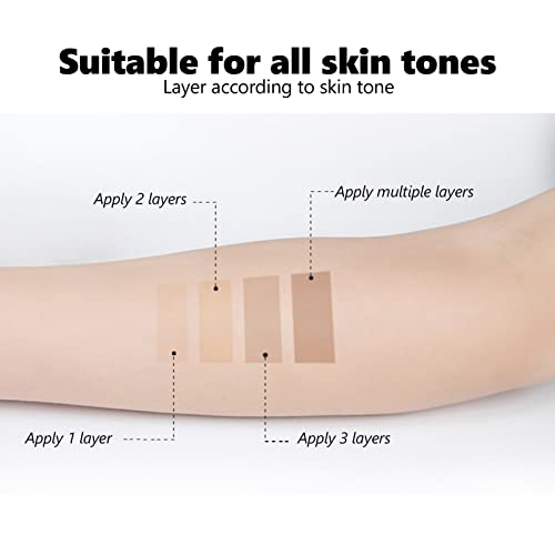 Vitiligo Covering Liquid for All Skin Tones, 20ml Men and Women Waterproof Makeup Vitiligo Concealer Cosmetics for Face Body - Image 3