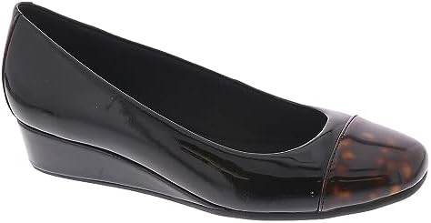 Easy Spirit Gracey Womens Pump 5 BM US BlackTortoisePatent | Image 2