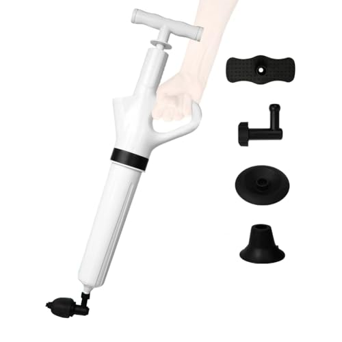 Kznifmk Desatascador de Aire A Alta Presión de Sleek Home: Desatascador y Eliminador de Obstrucciones de Desagües para Inodoros y Desagües