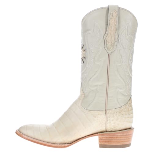 Image of Vaccari Men's Travis Genuine American Alligator Belly Leather Western Cowboy Boots