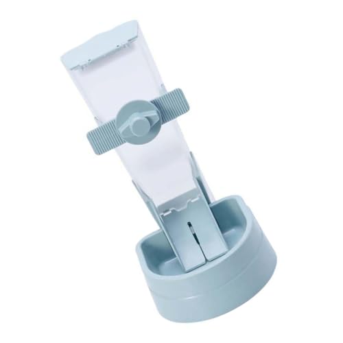 Sosoport 自動猫フィーダー カメレオン ケーブルタイケーブル 多肉植物の装飾 キャットフードドライ 子犬の水筒 小動物の水筒 ペットフードボウル 自動子犬フードボウル プラスチック Blue