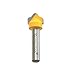 Kempston 98011 Miniature Classical Plunge Bit 1/4-Inch Shank, 1/2-Inch Cutting Diameter, 23/64-Inch Cutting Length