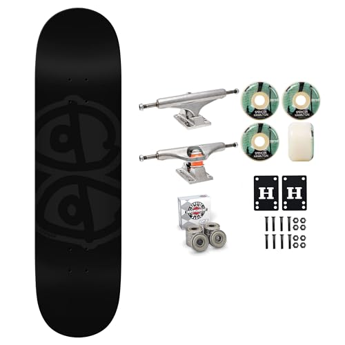 Krooked Skateboard Black 8.5