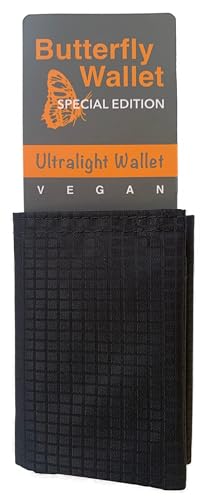 Ultralight Thin Slim Trifold Minimalist Wallet for Men & Women. Vegan. No Animal Products Used. Great For Front Pocket. Ultra-Compact Travel Partner (Black)3
