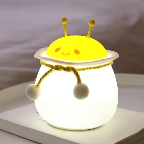 Lámpara de mesa recargable de silicona para dormitorio miniatura 6