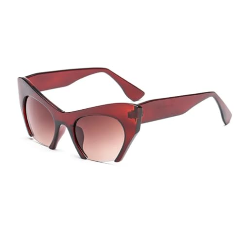 Lunettes de soleil œil de chat en terrasse ou plage style rétro bicolore