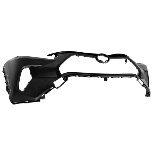 Image of FitParts Compatible with Toyota RAV4 2019-2024 Front Bumper Cover | Primed, Without Parking Sensor Holes, With Tow Hook Hole, Hybrid, Ready to Paint, OEM 521194A916, TO1000451