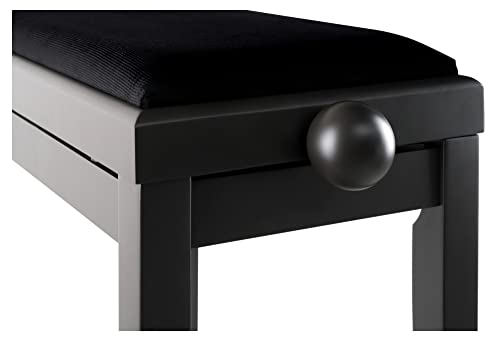 Classic Cantabile banquette de piano noyer foncé mat - Les Beatles, Paul McCartney, John Lennon, RIngo Starr, George Harrison Classic Cantabile banquette de piano noyer foncé mat – Image 6