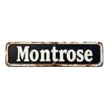 Decorative Tin Sign 16 * 4 Inches Montrose Themed | Fits Bedroom, Laundry Room, Patio | Laundry Signs Wall Decor, Mushroom Stuff, Outdoor Sign