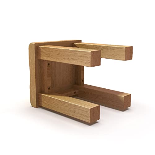 Tabouret de cuisine en bois massif avec finitions classiques - 7