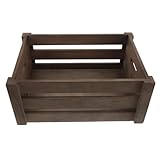 Utilisations multiples : ce coffret de rangement en bois peut servir à ranger disques vinyles, CD et documents. il s’adapte à les espaces et se pose aussi bien sur un bureau que sur une étagère