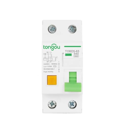 Disjoncteur électromagnétique Type A RCBO 6KA 1P+N 16A 40A courbe B B32