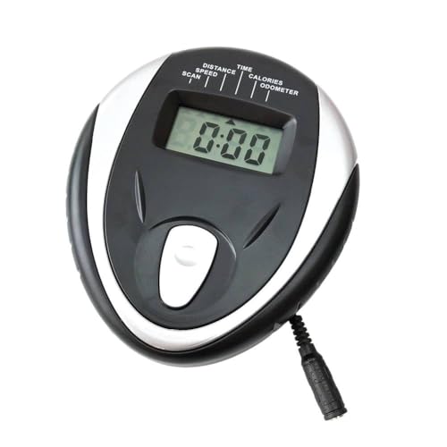 Lawnoval Moniteur de vélo d'appartement pour vélo de fitness, affichage de la vitesse, du temps et de la distance avec connecteur rond, design léger en plastique ABS,...
