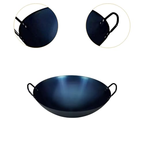 Wok de hierro tradicional sin recubrimiento 50 cm miniatura 3